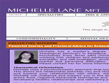 Tablet Screenshot of michellelanemft.com